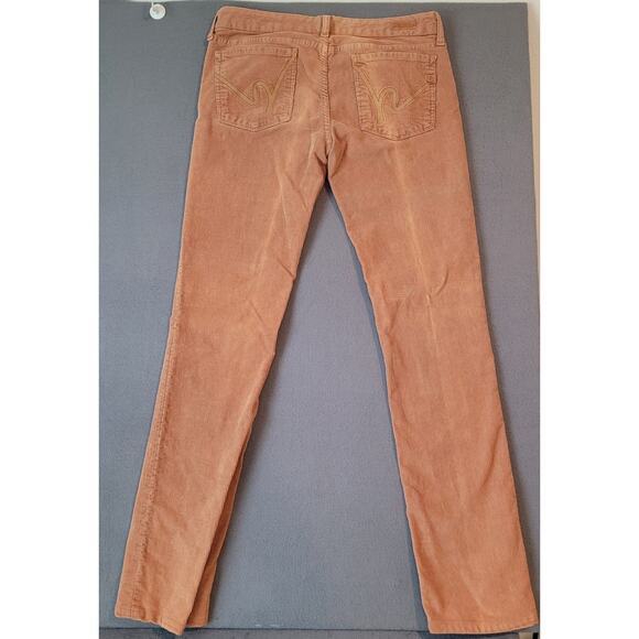 Citizens of Humanity Sienna Corduroy Pants Burnt Orange Rust Sz 31 Slim Straight - Picture 3 of 15